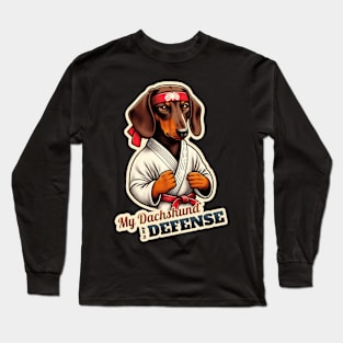 Karate Dachshund Long Sleeve T-Shirt